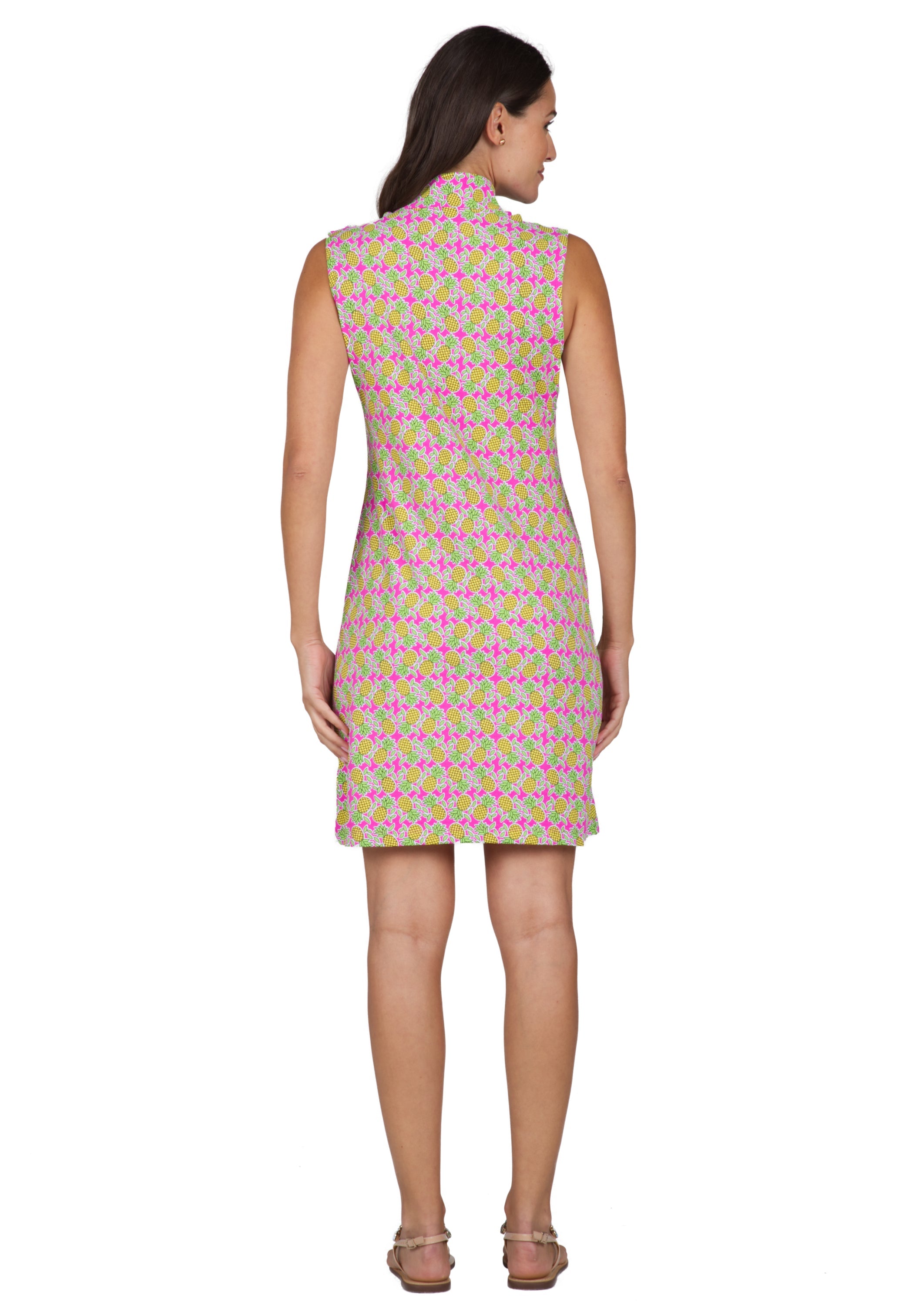 Chantal Print Sleeveless Mock Dress – 58540