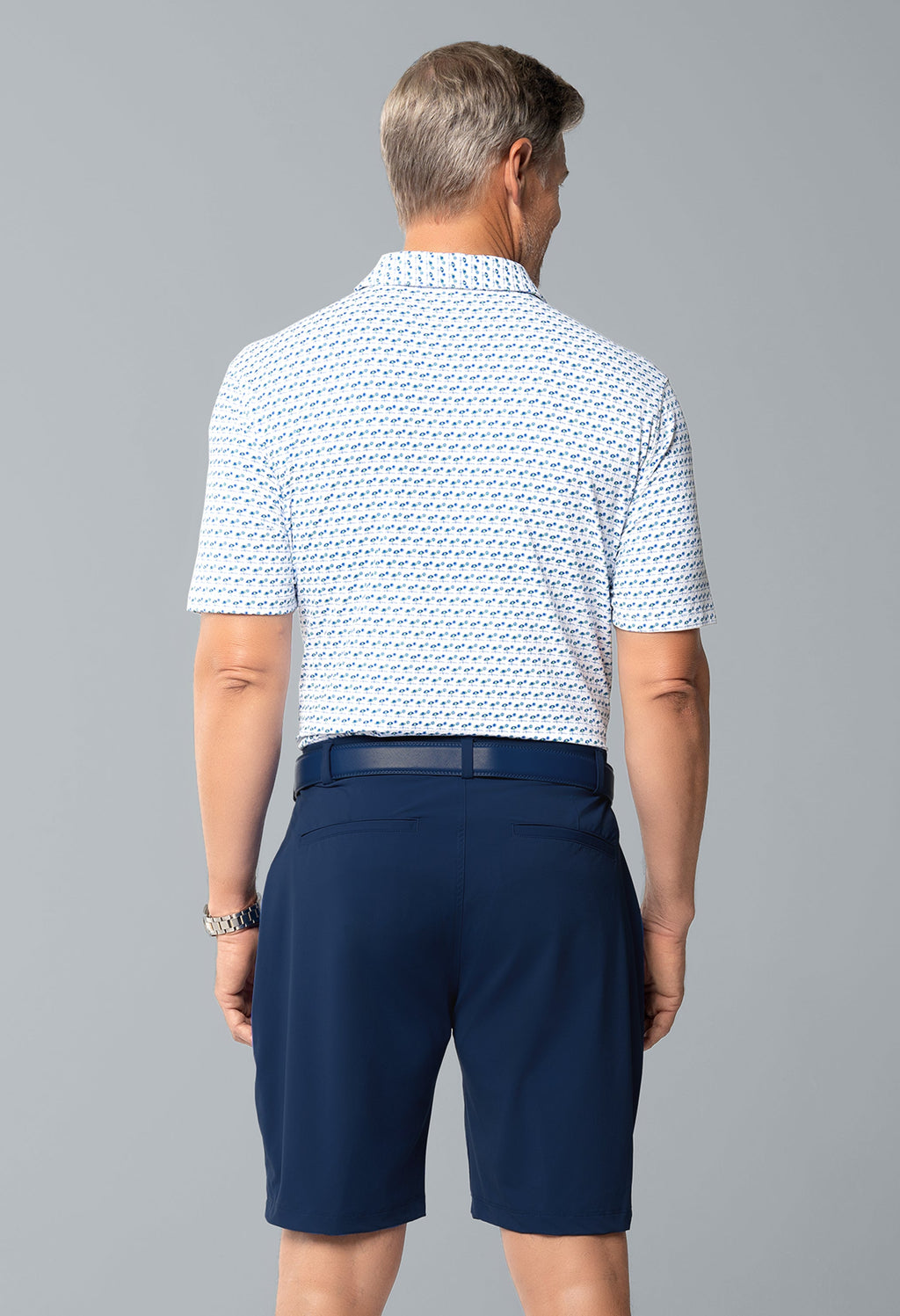 Beach Day Print Short Sleeve Polo – 94174 (Modern Fit)